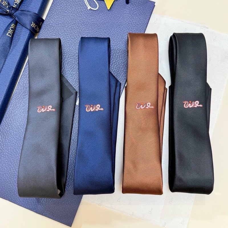 DIOR 남성 로고 자카드 넥타이 001-265526