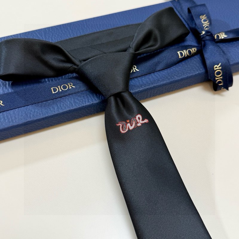 DIOR 남성 로고 자카드 넥타이 001-265526