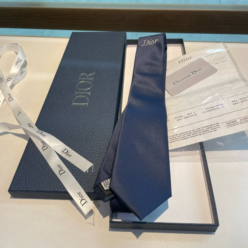 디올 남성 로고 자카드 넥타이 001-265562