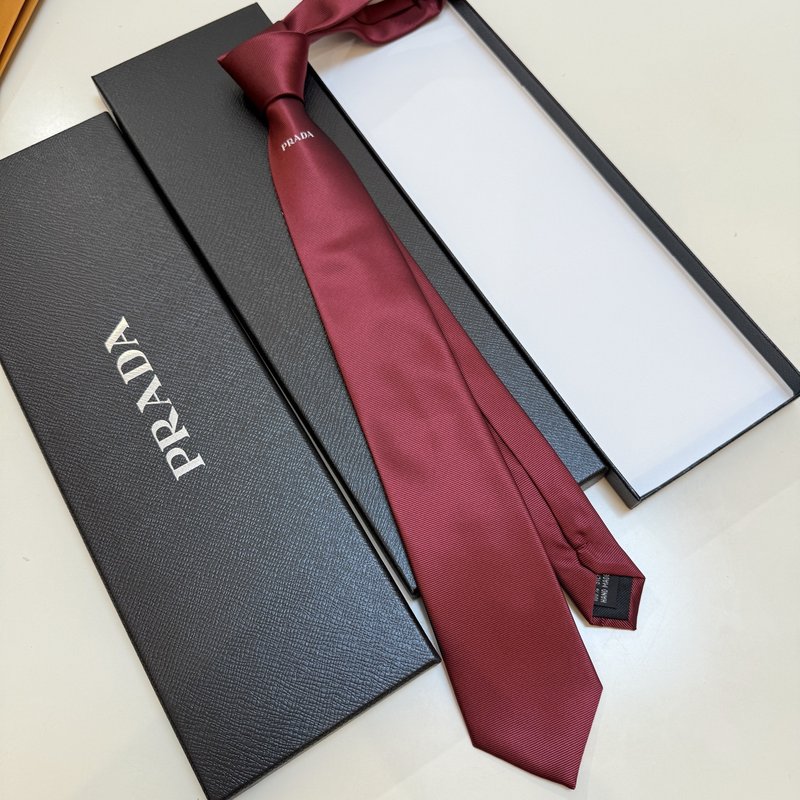 Prada 클래식 로고 자카드 넥타이 001-265580