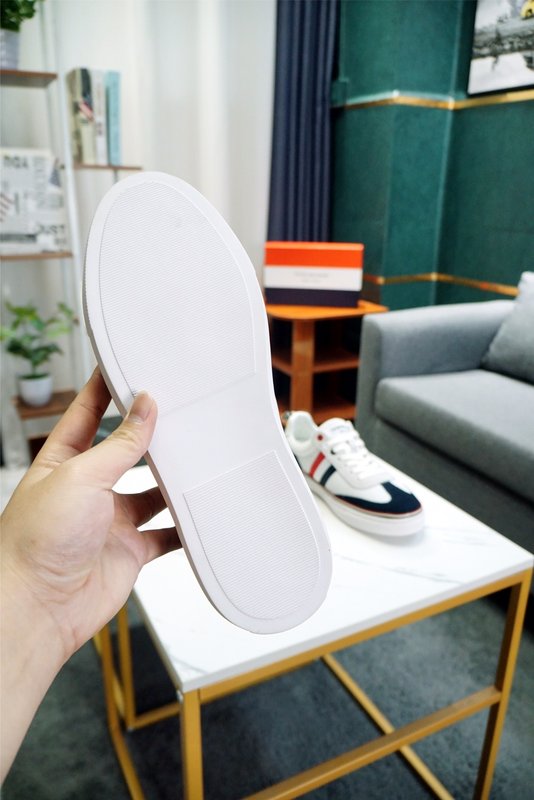 톰브라운 레드화이트블루 스트라이프 가죽 스니커즈 001-265732