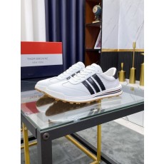 브라운 클래식 레드화이트블루 스트라이프 화이트 스니커즈 001-265735