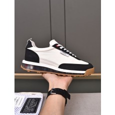 브라운 빈티지 스플라이스 가죽 캐주얼 슈즈 001-265784