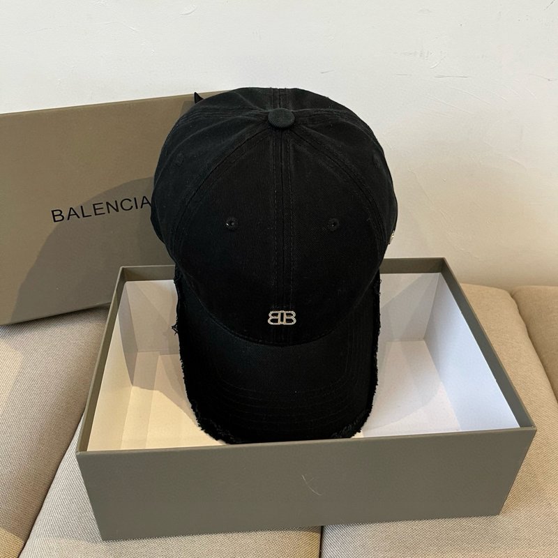 발렌시아가 새로운 로고 야구모자 검정색 001-265880