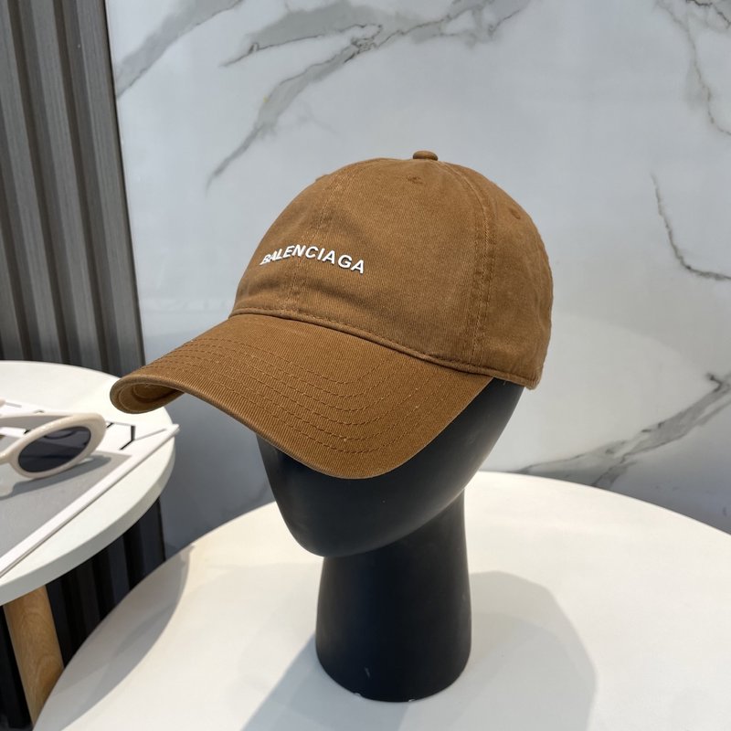 발렌시아가 워싱 코튼 더블 B 로고 볼캡 001-265948