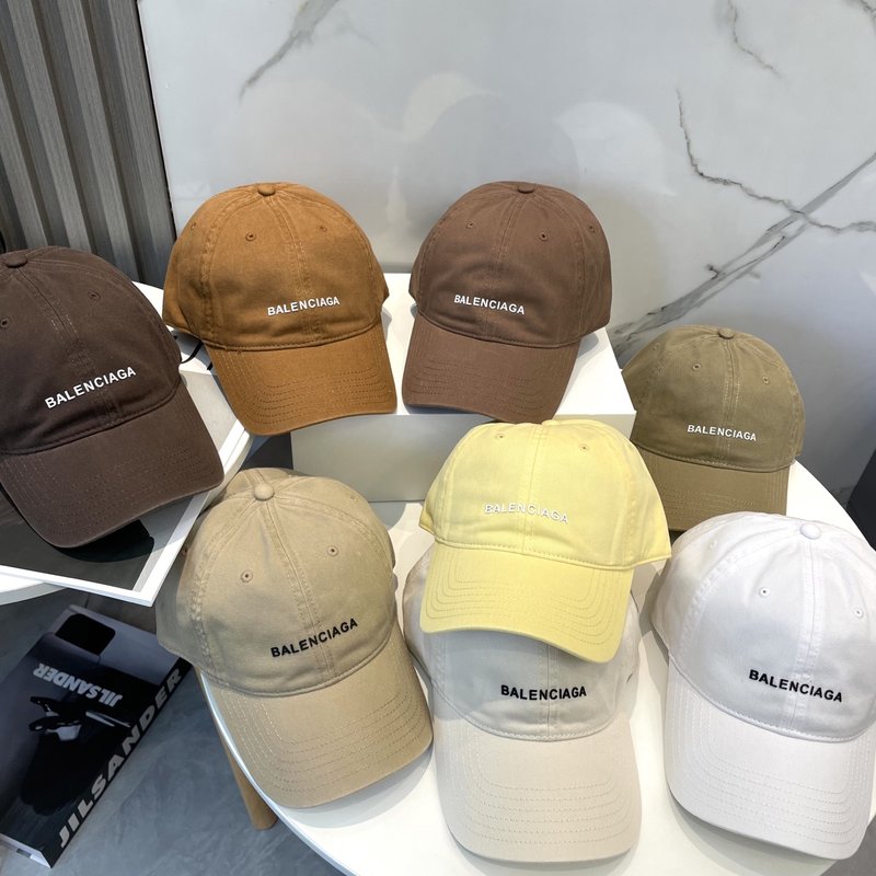 발렌시아가 워싱 코튼 더블 B 로고 볼캡 001-265948
