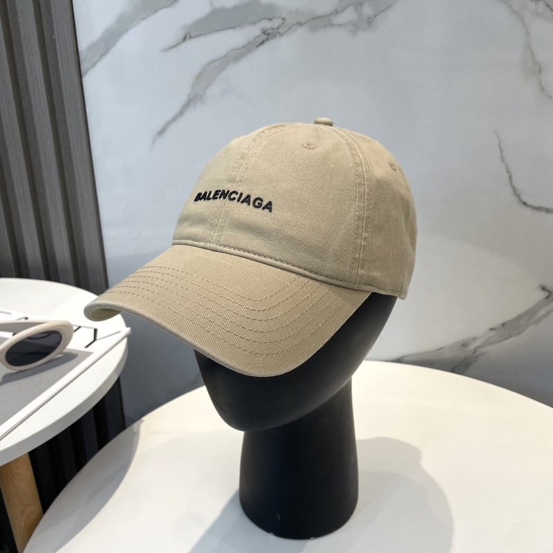 발렌시아가 워싱 코튼 더블 B 로고 볼캡 001-265948