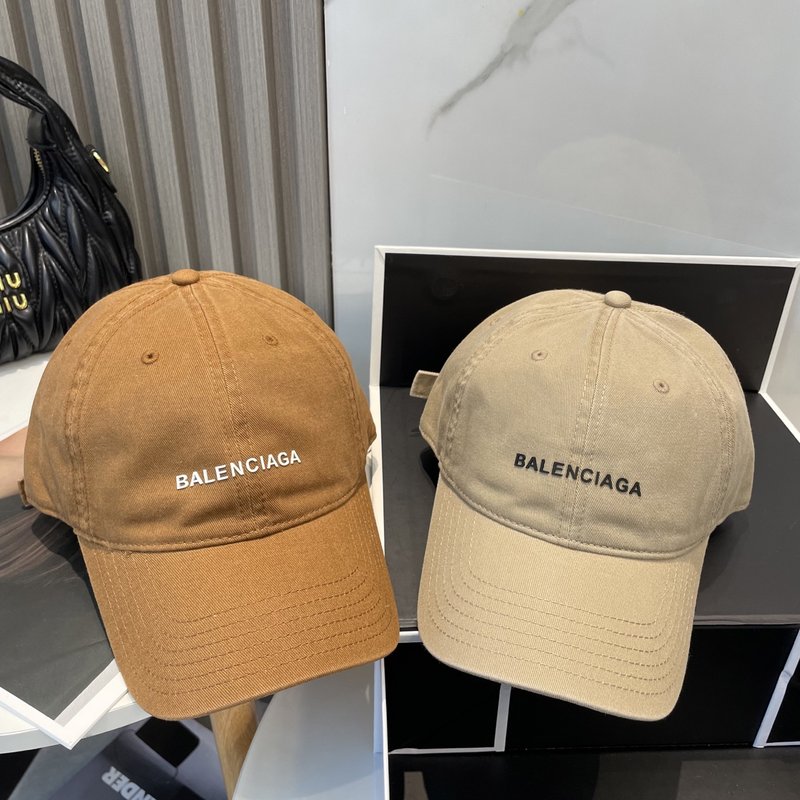 발렌시아가 워싱 코튼 더블 B 로고 볼캡 001-265948