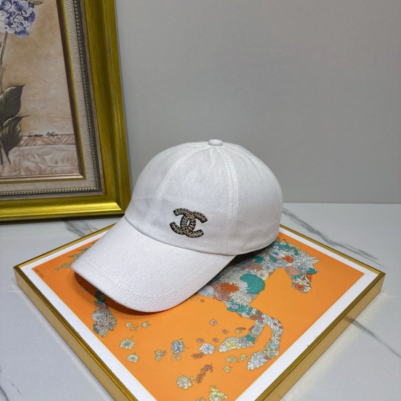 샤넬 스팽글 더블 C 야구모자 001-266008