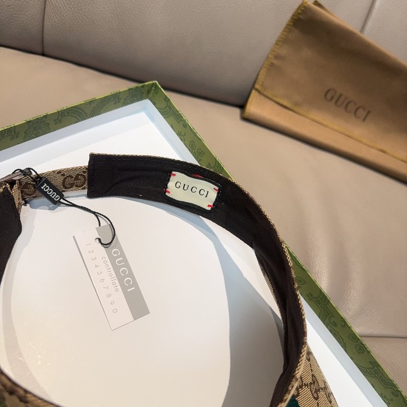 Gucci 와이드 리본 바이저 001-266177
