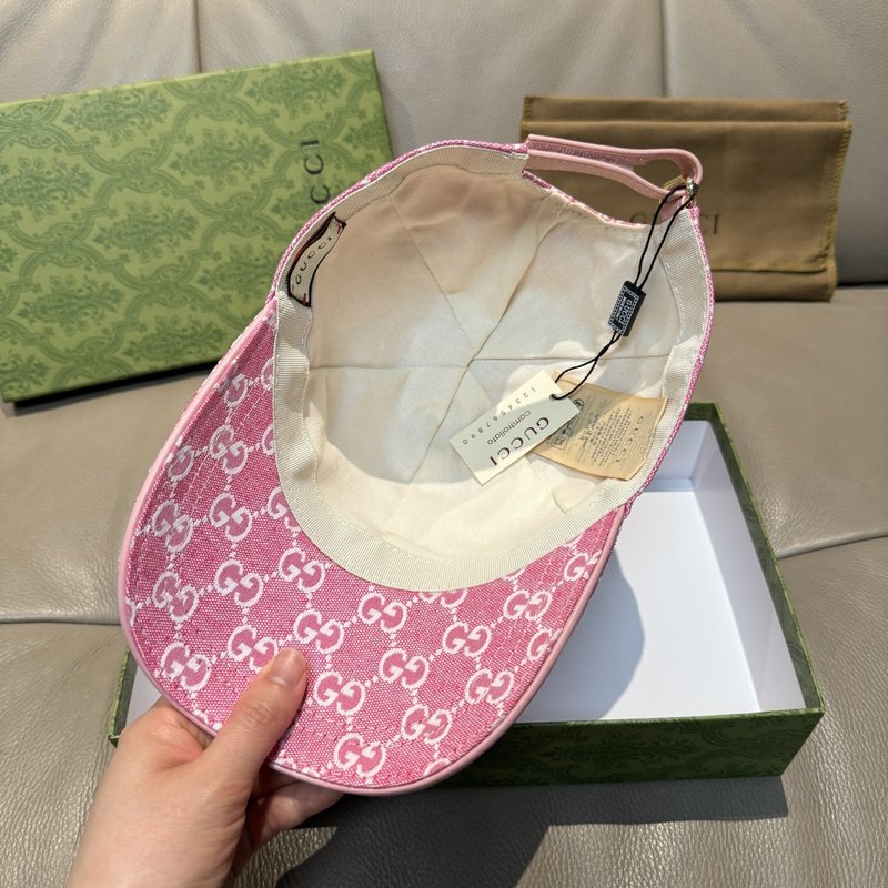 Gucci 사탕색 메탈 더블G 야구모자 001-266191