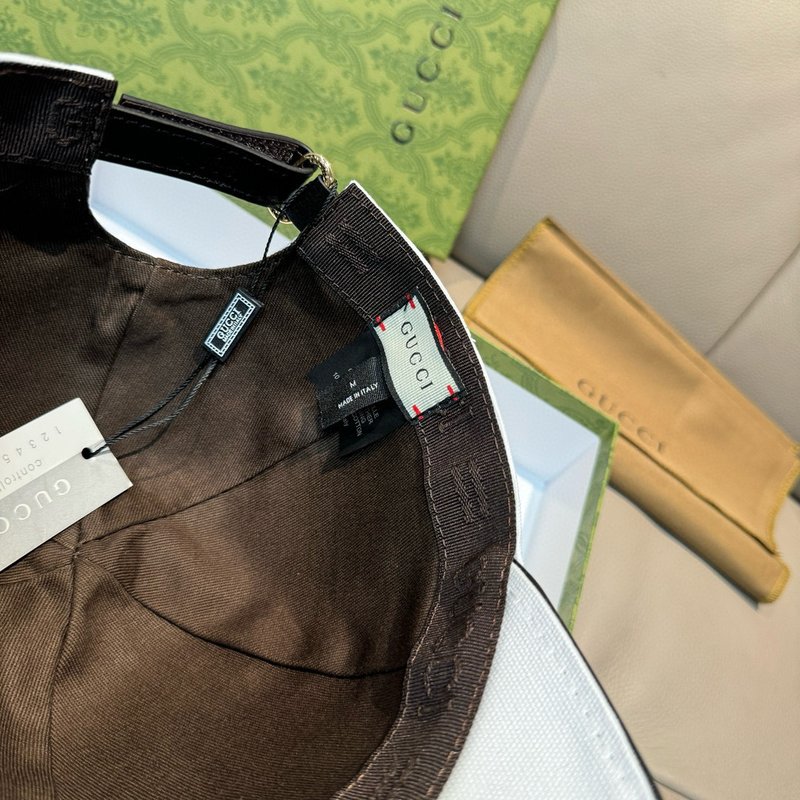 Gucci 자수 야구모자 캔버스 소가죽 001-266219