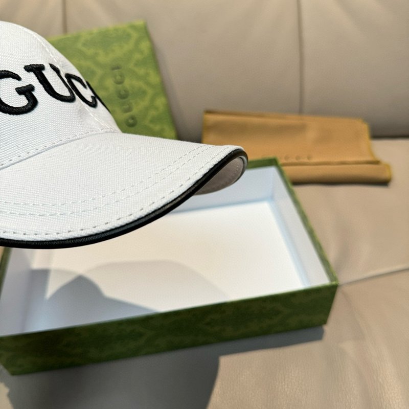 Gucci 자수 야구모자 캔버스 소가죽 001-266219