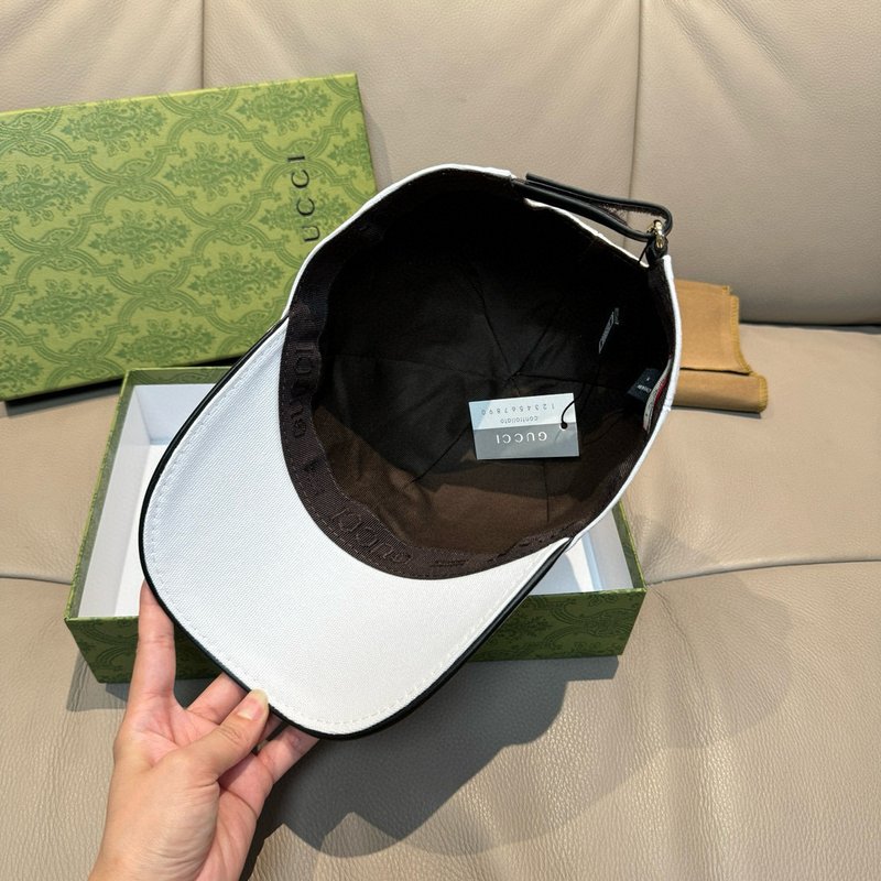 Gucci 자수 야구모자 캔버스 소가죽 001-266219
