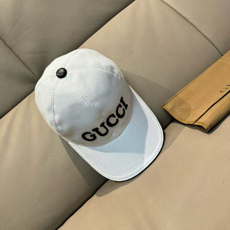 Gucci 자수 야구모자 캔버스 소가죽 001-266219