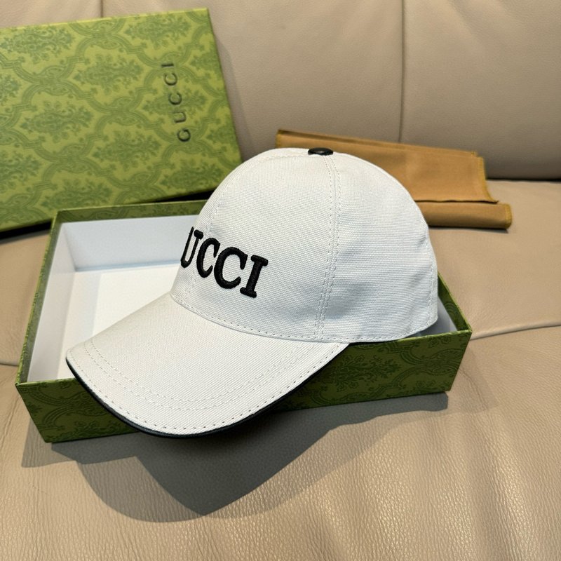 Gucci 자수 야구모자 캔버스 소가죽 001-266219