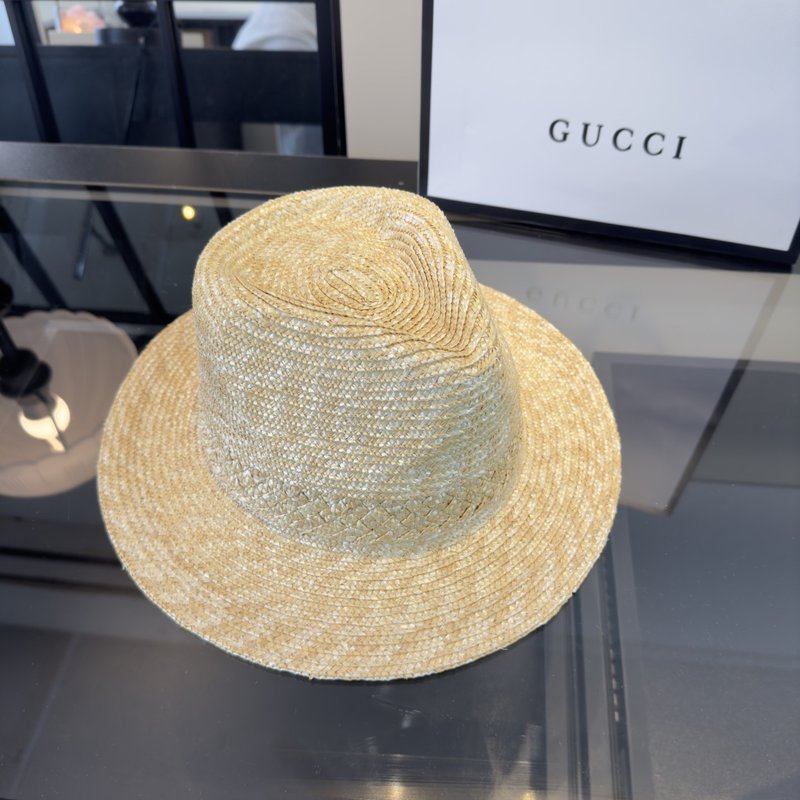 Gucci 밀짚 모자 (머리둘레 57cm) 001-266221