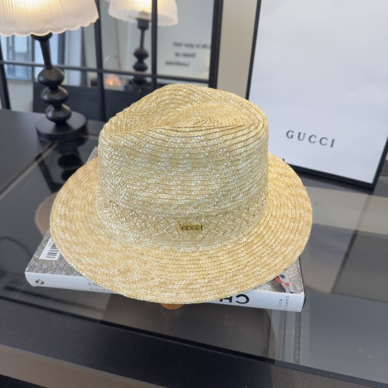 Gucci 밀짚 모자 (머리둘레 57cm) 001-266221
