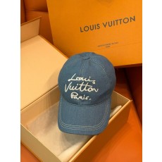 LV 데님 자수 필기체 야구모자 001-266275