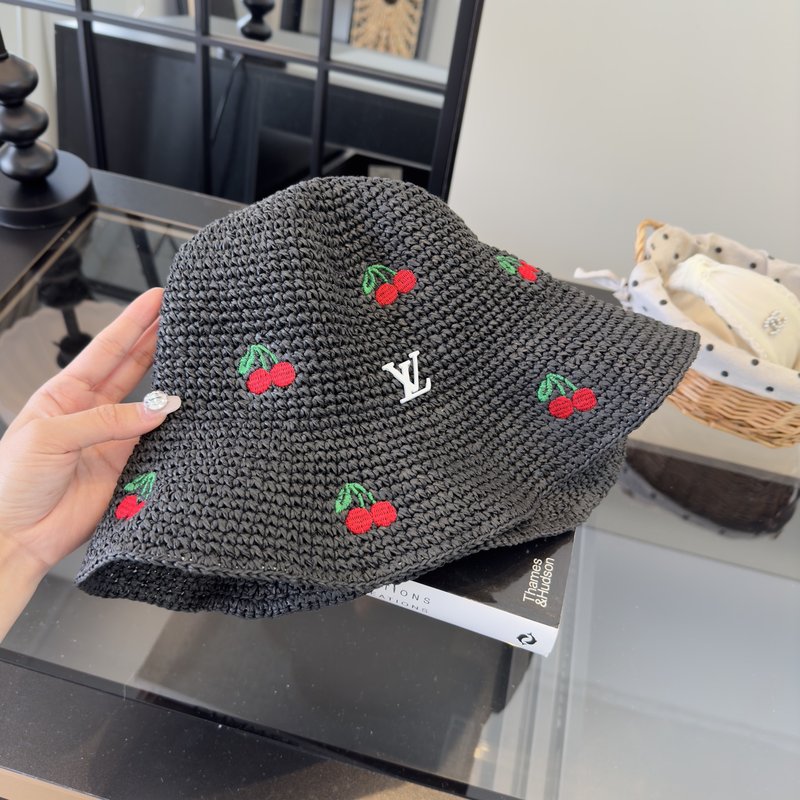 LV 신상 접이식 밀짚모자 001-266304