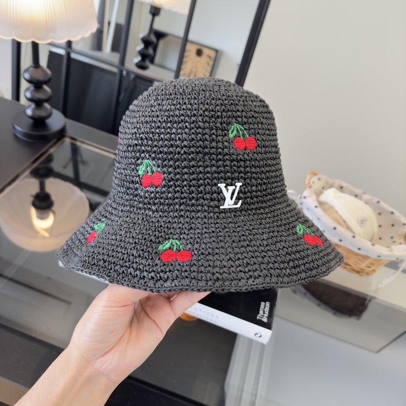 LV 신상 접이식 밀짚모자 001-266304