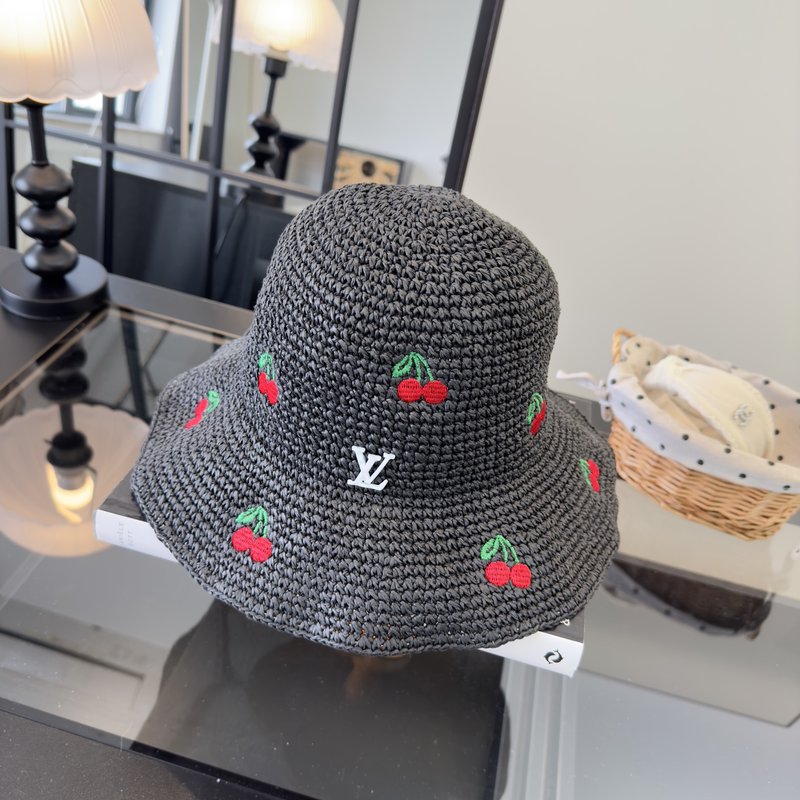 LV 신상 접이식 밀짚모자 001-266304