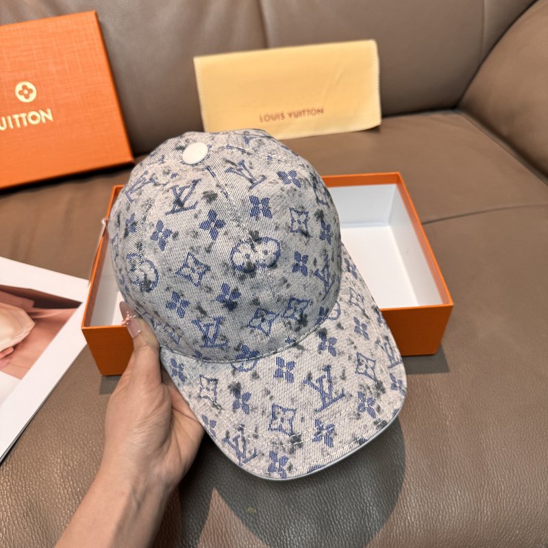 LV 새틴 브러시드 프린트 야구모자 001-266319