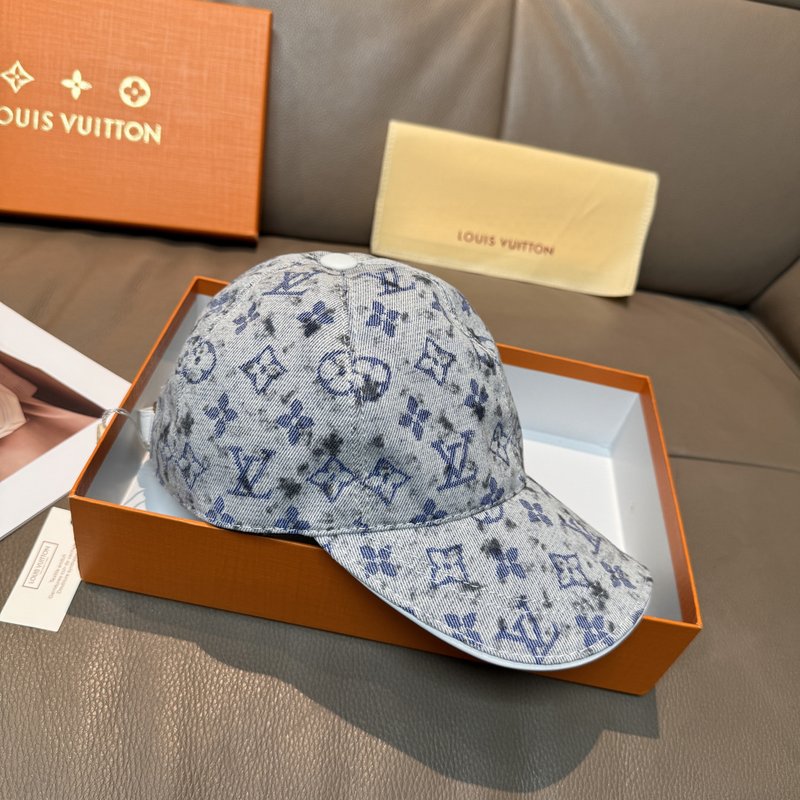 LV 새틴 브러시드 프린트 야구모자 001-266319