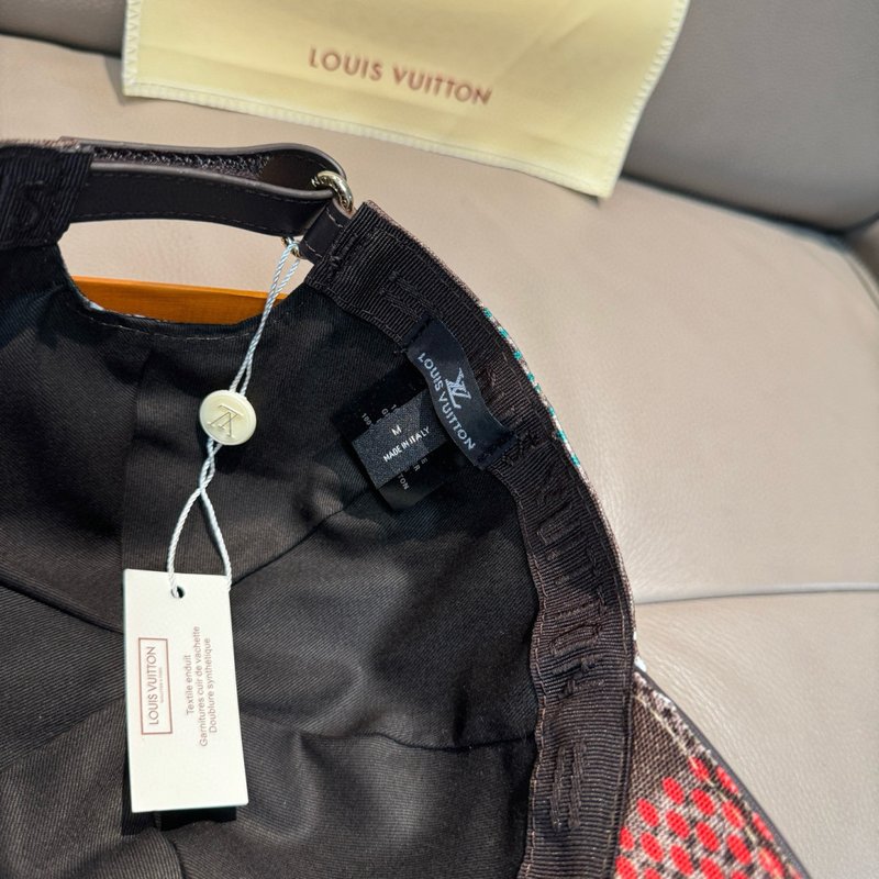 LV 신형 대형 체크무늬 야구모자 001-266321