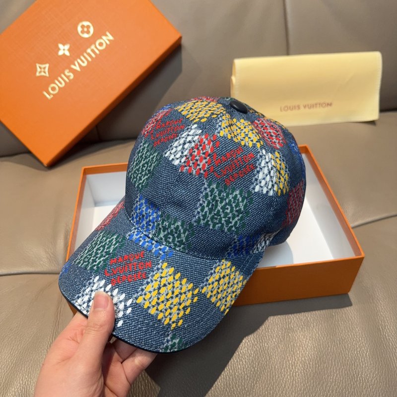 LV 신형 체크무늬 야구모자 001-266324