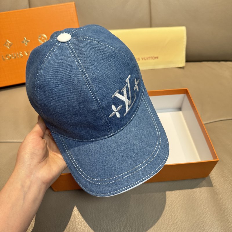 LV 자수 야구모자 (캔버스+소가죽) 001-266326