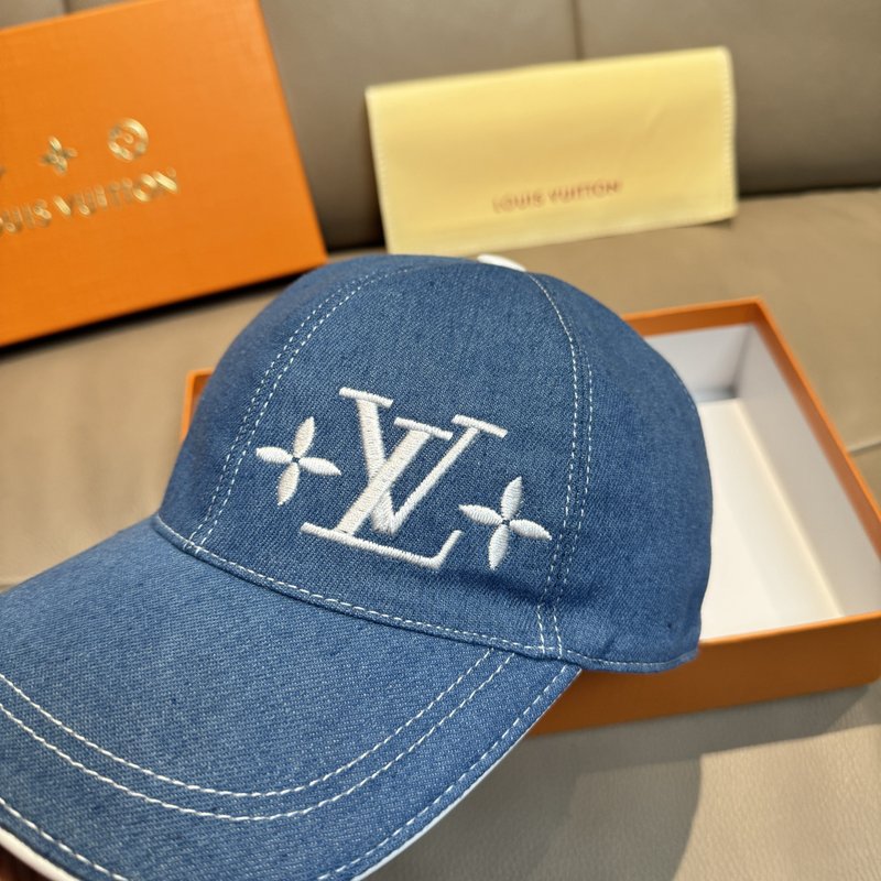 LV 자수 야구모자 (캔버스+소가죽) 001-266326