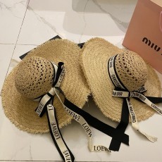 라피아 챙 넓은 모자 001-266358