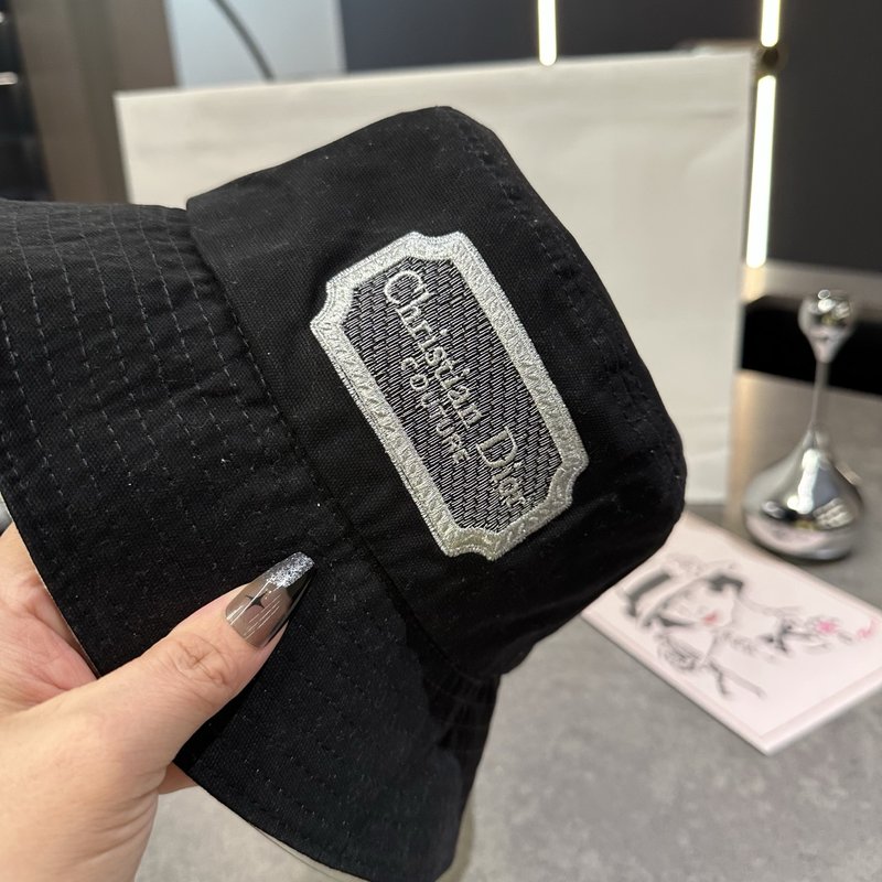 디올 버킷햇 블랙 미니멀 001-266365