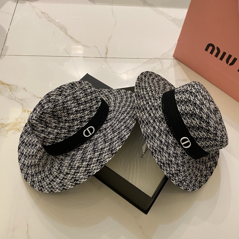 디올 하운드투스 리넨 스타일 모자 001-266369
