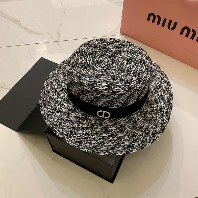 디올 하운드투스 리넨 스타일 모자 001-266369