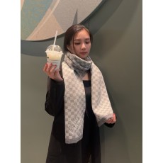 루이비통 체크무늬 캐시미어 스카프 001-266420