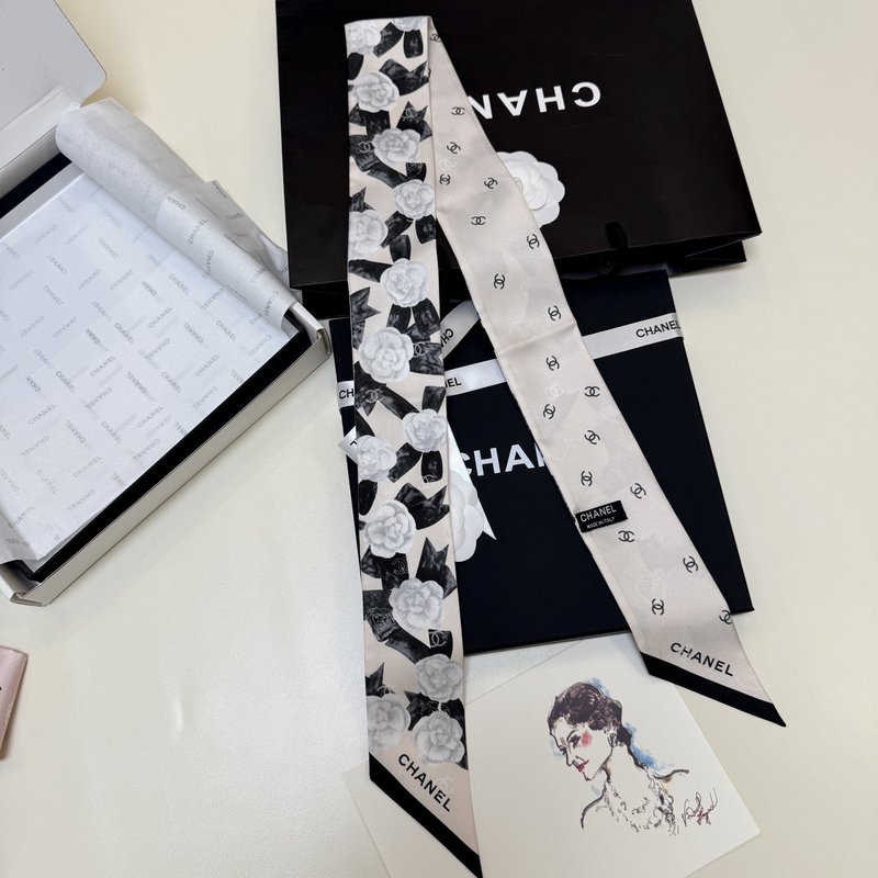 샤넬 카멜리아 트윌리 헤어밴드 001-266553