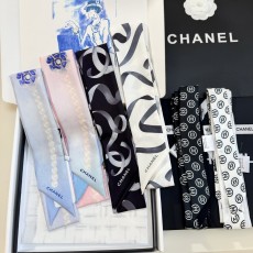 샤넬 트윌리 동백 리본 스카프 001-266561