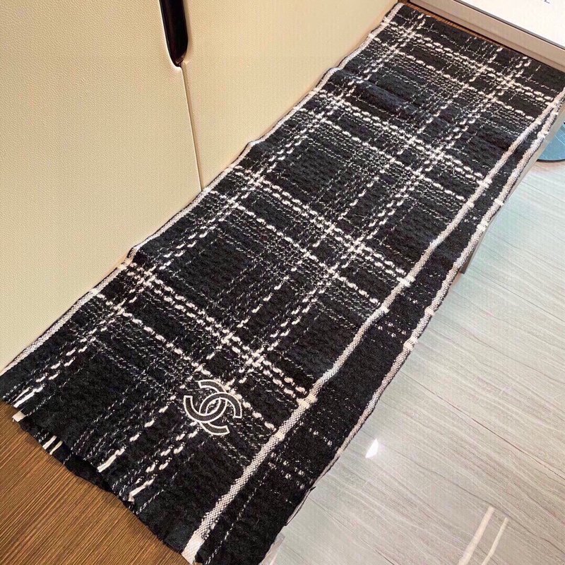 샤넬 체크 머플러 숄 001-266564