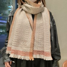 샤넬 스타일 100% 울 스카프 001-266579
