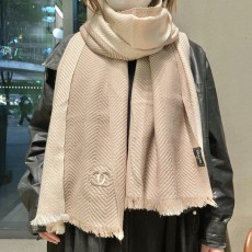 샤넬 헤링본 캐시미어 스카프 001-266581