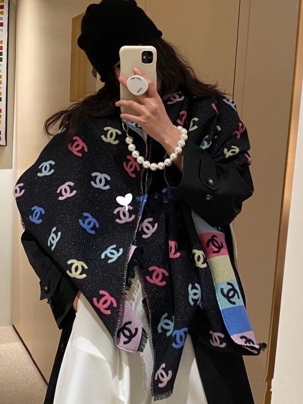 샤넬 레인보우 스카프 001-266585