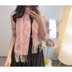 샤넬 캐시미어 물결무늬 작은 스카프 001-266605