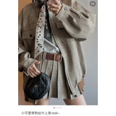 샤넬 강아지 리본 (양면 실크) 001-266634