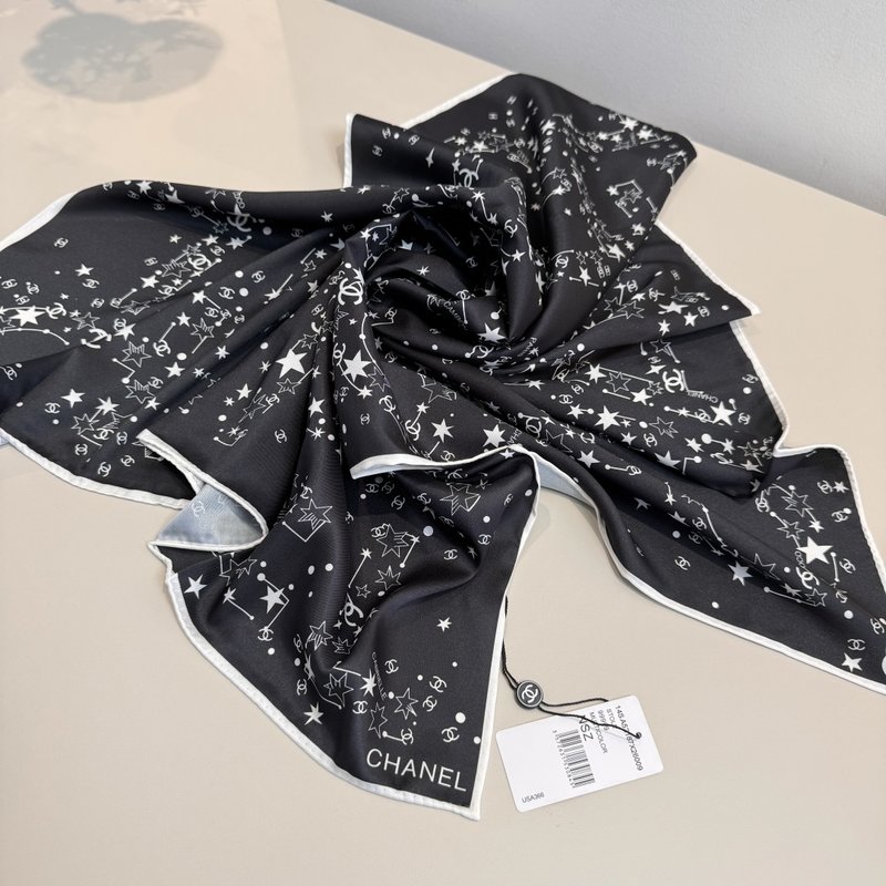 샤넬 실크 스카프 001-266657