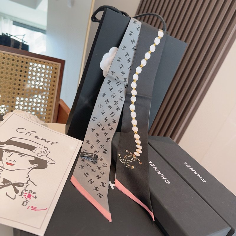 샤넬 미니 진주 헤어밴드 001-266662