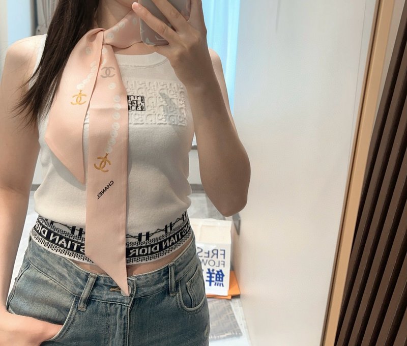 샤넬 리틀 펄 헤어밴드/스카프 001-266671