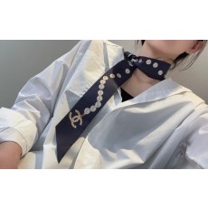샤넬 양면 실크 머리띠 001-266675