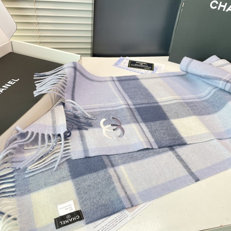 샤넬 스코틀랜드 울 머플러 001-266678